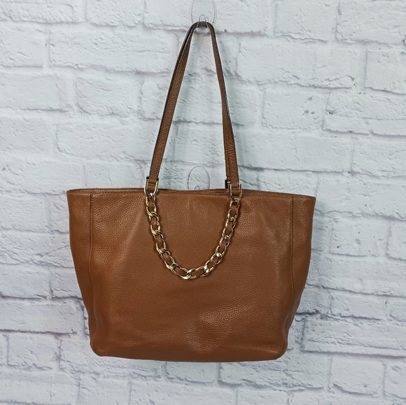 Michael Kors Acorn Harper brown pebbled leather bag - Picture 2 of 15